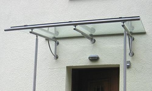 Glas-Edelstahl Vordach