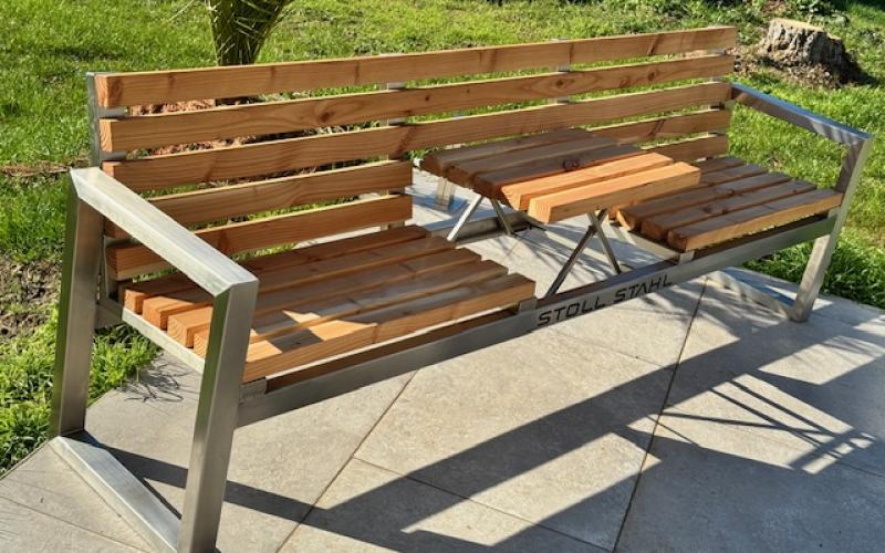 Sitzbank mit flexibler Erhöhung
